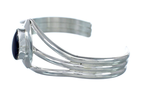 Genuine Sterling Silver Abalone Shell Native American Cuff Bracelet JX129738